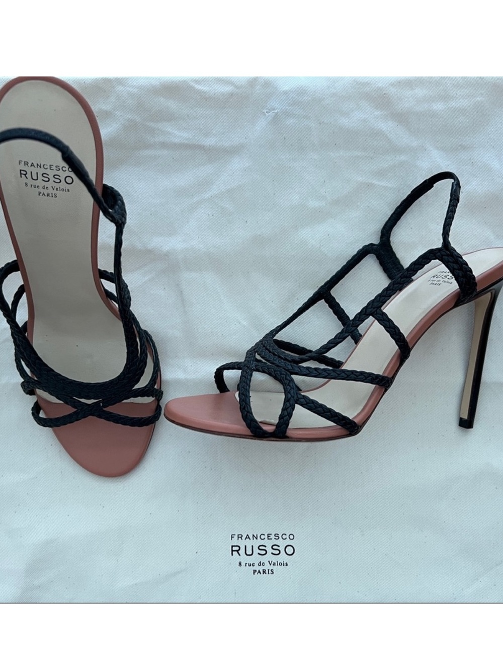 NEVER WORN - Francesco
Russo Heeled Sandals